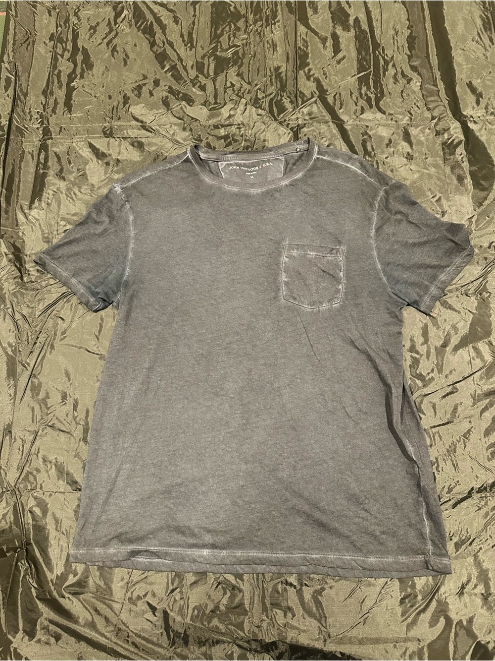 John Varvatos Cooper Vintage Wash Crew Pocket Tee - Men’s M